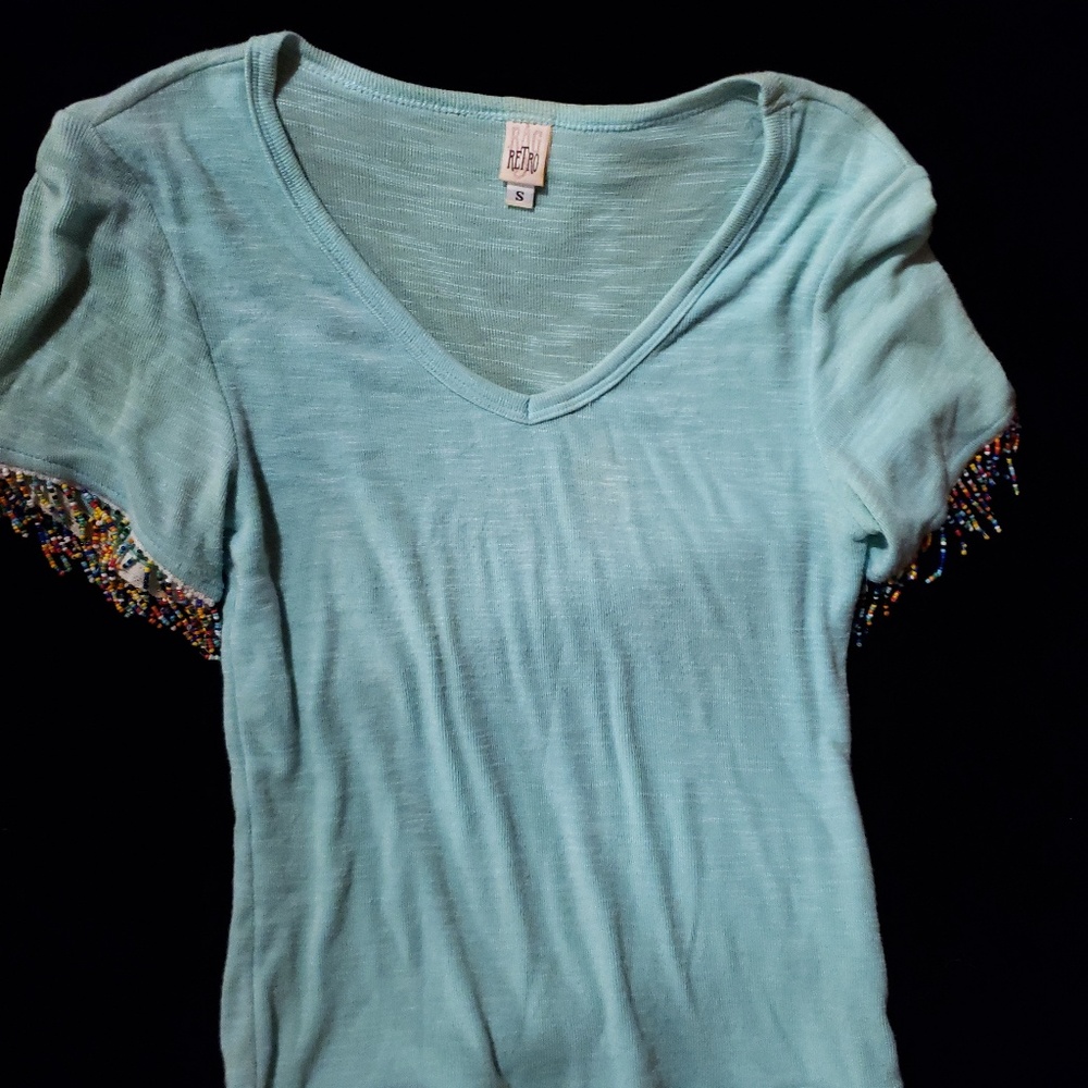 Turquoise Retro T